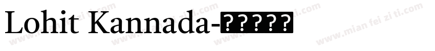 Lohit Kannada字体转换